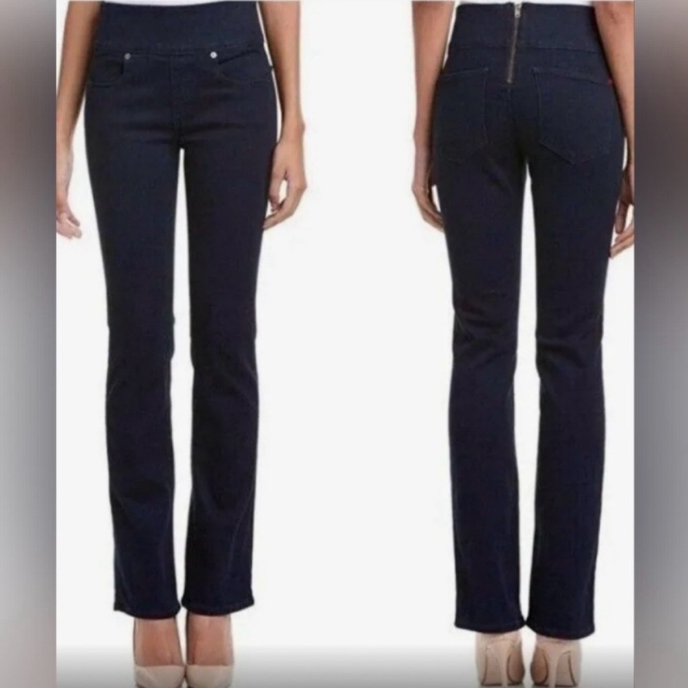 Spanx by Sara Blakely Dark Wash Signature Waist Slim Boot Jeans